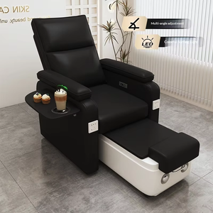 Fauteuil de spa pour les pieds, fauteuil de manucure et pédicure, fauteuil de pédicure multifonctionnel en cuir PU personnalisé avec dossier réglable pour salon de beauté - Product Image 6