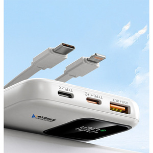 Portable Power Bank 20000mAh With <b>Cable</b> <b>Type</b> <b>C</b> Output 22.5W <b>Fast</b> <b>Charging</b> Universal For Mobile Phones - Product Image 2