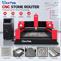 Routeur CNC 3D 4 axes rotatif pour la gravure et la sculpture du marbre, du bois, de la pierre, de l'aluminium, du laiton et du jade, avec commande hors ligne DSP et broche de 5,5 kW