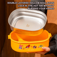 Disney Zootopia Rechteckige Doppelwandige Isolierte Lunchbox mit Verschluss und Griff für Schulanfang, Picknicks und Kinder