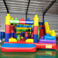 Château gonflable de qualité commerciale avec toboggan et parcours d'obstacles, aire de jeux gonflable pour enfants, idéal pour la location lors de fêtes
