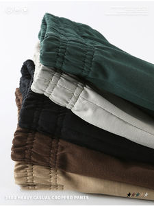 Shorts de sport décontractés en tissu éponge d'été avec logo personnalisé, élastiques, en polyester/coton, imperméables, écologiques, anti-plis, séchage rapide pour marque - Product Image 2