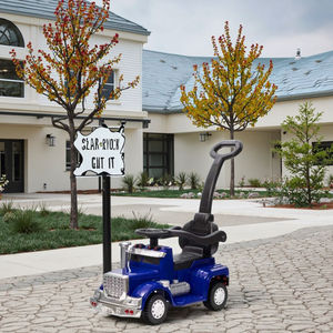 Реалистичный четырехколесный электрический безопасный пластиковый балансировочный автомобиль на аккумуляторе для детей 2-4 лет, унисекс, развивающая игрушка-модель - Product Image 5