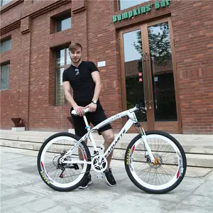 OEM 26-дюймовый Взрослый мужской горный велосипед магниевый обод колеса карбоновая дорожная рама со стальной вилкой сплав рычаг переключения передач цикл