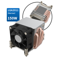 Ventilateur de refroidissement CPU 9,84W SP3 pour serveur 2U, 4 caloducs en cuivre, deux roulements à billes, 54dBA, dissipateur thermique pour processeur, radiateur