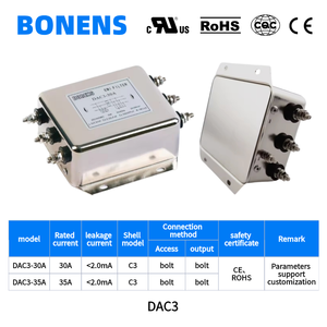 Boenns DAC3-bolt 380 440vac 3 Pha 3-Wire AC lọc cho thiết bị công nghiệp - Product Image 3