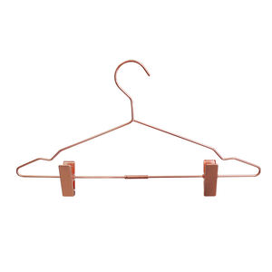 Style nordique Rose or métal cintre fer pantalon écharpe soutien-gorge affichage cintre avec 2 Clips mobiles pour placard salle de bain vêtements secs et humides - Product Image 5