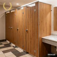 Cabines de toilettes modernes et compactes pour hôtels, salles de bain, gymnases, sanitaires commerciaux en HPL, étanches et ignifuges, cloisons WC