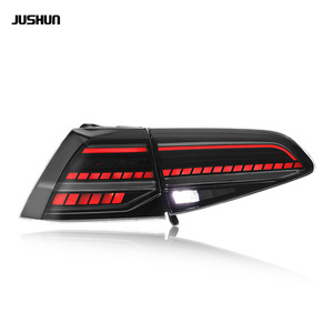 ชุดไฟท้ายรถยนต์ Jushun Golf 7 7.5 รุ่น LED สีแดงดำ 12V แบบดัดแปลง - Product Image 4