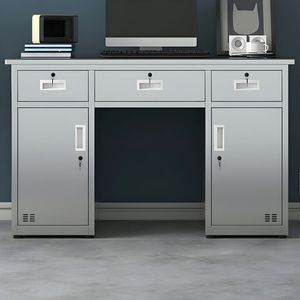 Acciaio singolo piedistalli per <span class=keywords><strong>Computer</strong></span> scrivanie mobili da ufficio Manager lavoro scrivania in metallo scrivania da ufficio con cassetto - Product Image 4