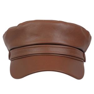 Béret plat en cuir PU coupe-vent pour femme, nouvelle collection printemps, idéal pour le sport, les loisirs, les activités de plein air et les voyages - Product Image 3