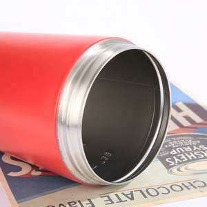 خلاط مزدوج الجدار من الفولاذ المقاوم للصدأ بشعار مخصص ، هزازات البروتين خالية من Bpa ، زجاجة شاكر معدنية - Product Image 4