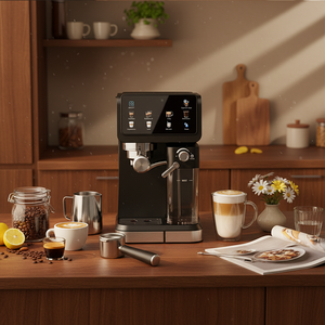 Nueva Máquina de <span class=keywords><strong>Espresso</strong></span> Automática Newle de 20 Bares, <span class=keywords><strong>Espresso</strong></span> Frío, 1350W, Control de Temperatura Programable, <span class=keywords><strong>Espresso</strong></span>, Cappuccino, Latte, 1.5L, para el Hogar - Product Image 6