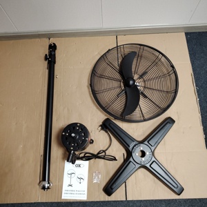 Ventilador Industrial de Pie al por Mayor de 20, 24, 26, 30 Pulgadas, 110V 220V, Viento Potente, Oscilación Fuerte, 3 Velocidades, Metálico para Almacén - Product Image 3