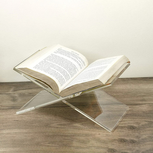 NASNAK SJ-01 Soporte Transparente de Acrílico en Forma de X para Libros, Revistas, Partituras, Recetas y Álbumes - Product Image 1