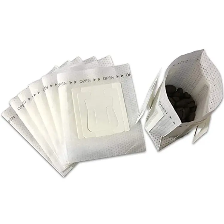 Promotion Disposable Ear Hanging Coffee Packaging Filter bag Drip Pouch