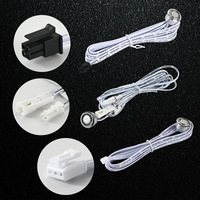 Interrupteur tactile intelligent 12V encastré pour armoire, placard, cave à vin, avec variateur d'intensité intégré, en ABS