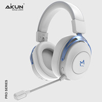 Casque de jeu Aikun GH820WR sans fil, double mode BT6.0/2.4Ghz/filaire, supra-auriculaire, rechargeable, batterie remplaçable par l'utilisateur, ANC