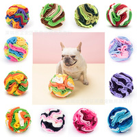 Pliable écologique polaire chien tapis à priser moderne interactif distributeur de friandises jouet anti-Stress animal de compagnie renifleur balle