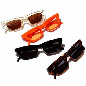 Gafas de Sol de Ojo de Gato Rojas Vintage de Moda para Hombre y Mujer, con Logotipo Personalizado, Protección UV400, Montura Pequeña Cuadrada, Gran Venta - Product Image 1