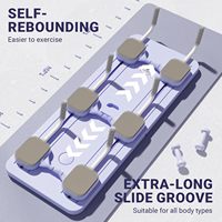 Planche de Pilates pliable multifonction améliorée pour exercices abdominaux et entraînement du tronc – Idéale pour studio de Pilates