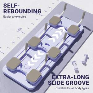 Planche de Pilates pliable multifonction améliorée, équipement d'exercice abdominal coulissant pour l'entraînement du tronc - Product Image 2