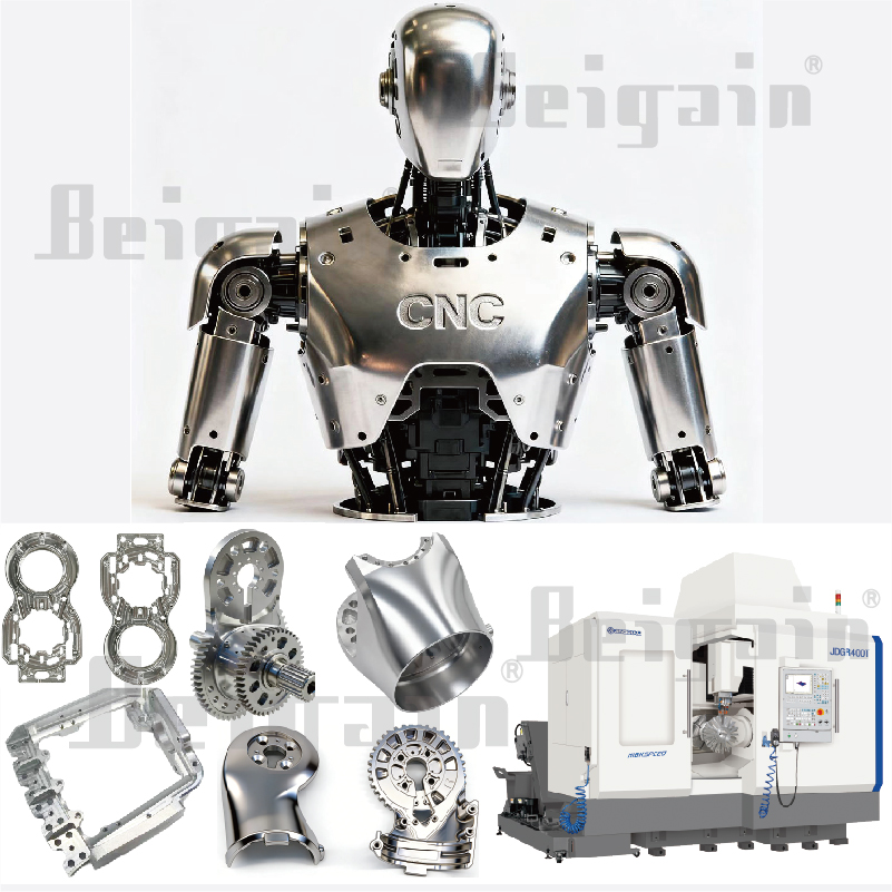 High Quality Custom Cnc 5 Axis Machining Robotics Service For CNC Aluminum Milling Mechanical Arm Parts