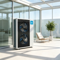 Pompe à chaleur air-eau tout-en-un JIADA R290 EVI DC Inverter 22KW A+++ à COP élevé, basse température, WIFI, OEM pour chauffage domestique et ECS