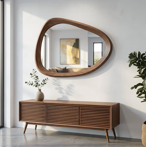 <span class=keywords><strong>Espejo</strong></span> <span class=keywords><strong>de</strong></span> Cuerpo Entero Independiente B2B con Marco Irregular Redondeado para Hoteles Boutique, Salas <span class=keywords><strong>de</strong></span> Exhibición, Distribuidores y Pedidos al por Mayor - Product Image 5