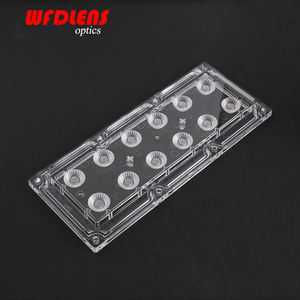 עדשה אופטית בעלת ביצועים גבוהים 90 מעלות, עדשת לד 12 ב-1, 173.0*71.4 מ\\\"מ, עדשה מרובעת לתאורת הצפה - Product Image 1