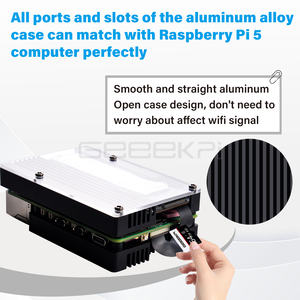 Carcasa GeeekPi con Adaptador M.2 M-key PCIe3.0 X1 para Raspberry <span class=keywords><strong>Pi</strong></span> 5, Compatible con SSDs M.2 NVMe en 2230, 2242, 2260, 2280 - Product Image 4