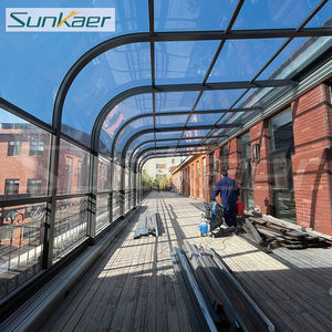 Diseño popular Proveedores de <span class=keywords><strong>vidrio</strong></span> de aluminio retráctil al aire libre sol gazebo sunroom patio recinto <span class=keywords><strong>terraza</strong></span> cubierta Casas Extensión - Product Image 5