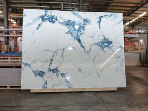 <span class=keywords><strong>Baijax</strong></span> 5MM 8MM装飾的背景ペット大理石連続テクスチャ共同押出竹木炭ベニヤPVC壁パネル - Product Image 4