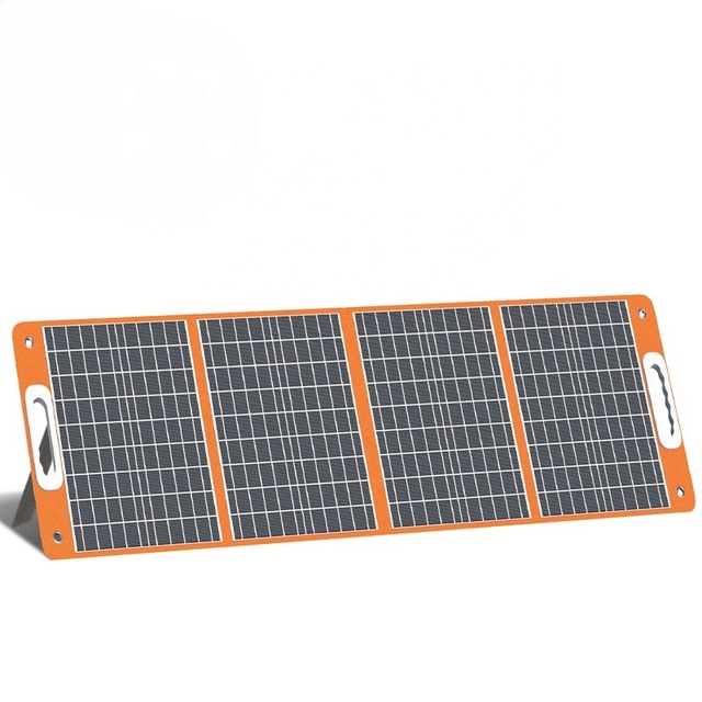 Portable 18V 100W Foldable Monocrystalline Solar Panel with PET Material QC 3.0 USB Output for Outdoor Camping Power Station