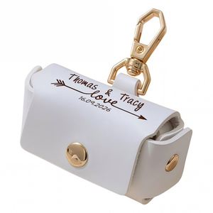 Personalised Dog Leather <b>Ring</b> Pouch, Pet <b>Ring</b> <b>Box</b> for Wedding, <b>Proposal</b>, Engagement, Custom Jewelry Storage Small Pouches - Product Image 4