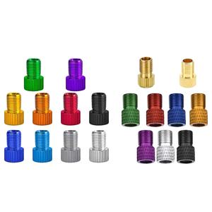 Adaptateur de <span class=keywords><strong>valve</strong></span> en aluminium de différentes couleurs, convertisseur de <span class=keywords><strong>valve</strong></span> de vélo, <span class=keywords><strong>valve</strong></span> française vers américaine pour VTT - Product Image 1