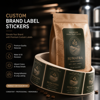 Étiquettes holographiques durables personnalisées en BOPP recyclable pour gobelets à café réutilisables, emballages de snacks et de pizzas, couleurs vives haute définition