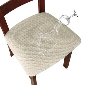 Jacquard Waterproof <strong>Chair</strong> Protector Solid Color Slipcover for Dogs Pets <strong>Kids</strong>-<strong>Chair</strong> Seat <strong>Cover</strong> - Product Image 1