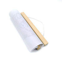 Colgador Magnético Grande para Pósteres de 24, 32, 36 y 40 Pulgadas, Marco Resistente de Madera de Pino Natural para Arte de Pared en Galerías, Cafés y Oficinas