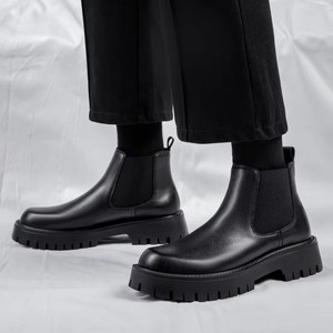 Stivali alla Caviglia da Uomo di Alta Qualità, Eleganti e Formali in Pelle, Produzione di Fabbrica - Product Image 1