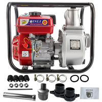 Pompe à eau centrifuge portable à essence QINLI QL-20 de 2 pouces, moteur 4 temps, 6,5 CV, haute pression, pour l'industrie automobile 168F