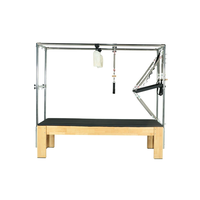 Cama de Pilates Profesional de Madera de Roble con Torre de Acero Inoxidable Completa y Sistema de Resortes Multinivel
