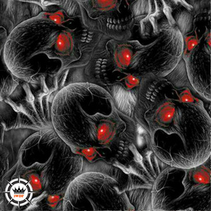 TSAUTOP Skull Pattern Hydro Dip Film 50CM Ancho Impresión de película de transferencia de agua - Product Image 1