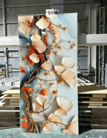 Planche en PVC brillant 120x240cm 3D 5D avec design marbré UV