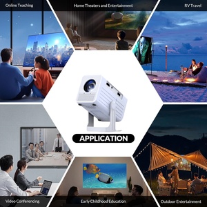 Tốt nhất bán giá rẻ New mini LED chiếu N6 video Home chiếu xách tay TV chiếu Android thông minh <span class=keywords><strong>Bluetooth</strong></span> Wifi - Product Image 3