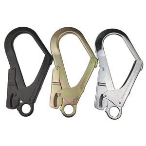 Perna gêmea Aço Lanyard Gancho Personalizado Gancho Giratório Mosquetão Queda Proteção Cinto De Segurança Andaimes Ganchos Quick Connect Buckle - Product Image 4