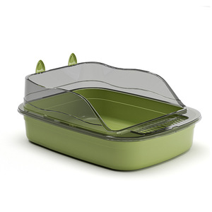 <b>Cat</b> Litter <b>Box</b> Rectangle PP Easy Clean With Scoop For <b>Cat</b> - Product Image 2