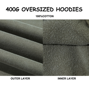 Proveedor de China, ropa de calle de peso pesado, sudaderas con capucha, sudaderas de gran tamaño con diseño personalizado, sudaderas con capucha de algodón de alta calidad para hombres - Product Image 3