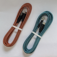Haute qualité 2 3 4 5 Pack USB Type C câble Nylon tressé charge rapide 3A pour téléphone portable et appareil photo