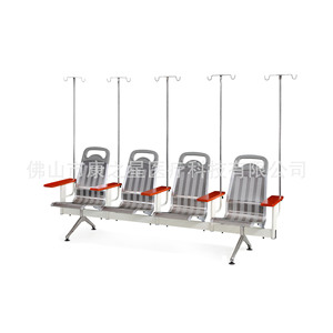 Silla de Espera para Hospital Kang Zhi Xing, Fila 1800*680*450mm, Acero Inoxidable, Fija, Uso en Interiores y Exteriores - Product Image 2